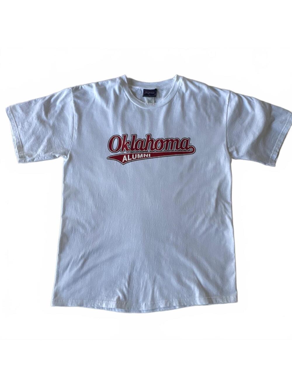 Y2K Cotton t-shirt, JanSport Oklahoma Alumni(0230)